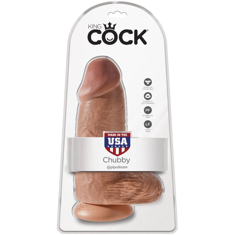 KING COCK - PENE REALÍSTICO CHUBBY 23 CM CARAMELO – Bild 6