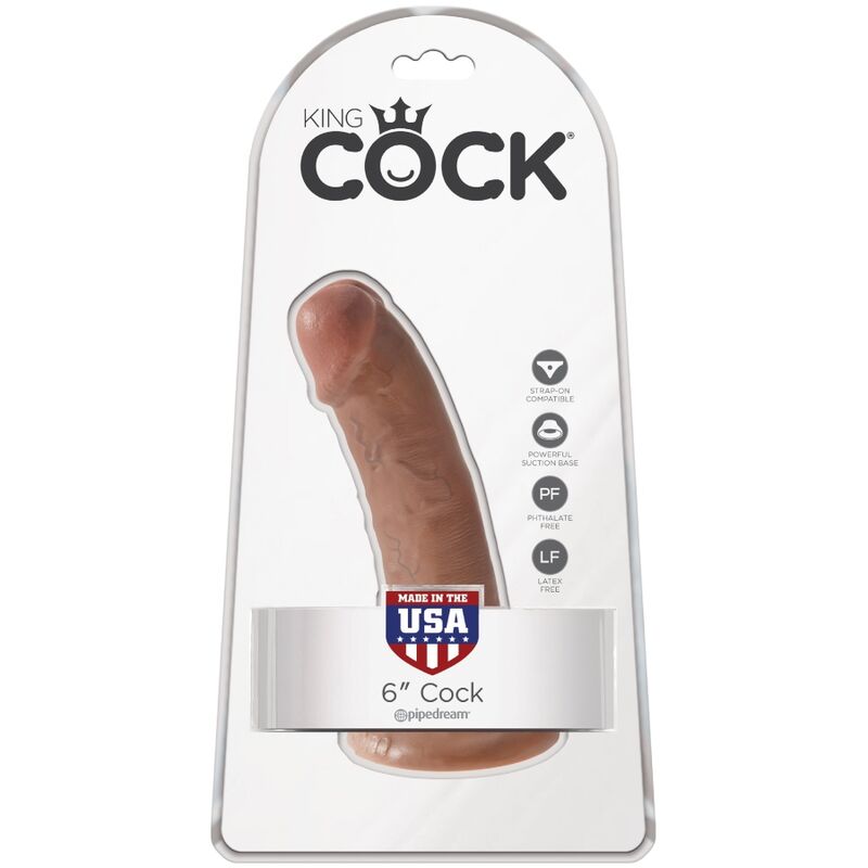KING COCK - PENE REALÍSTICO 15 CM CARAMELO – Bild 6