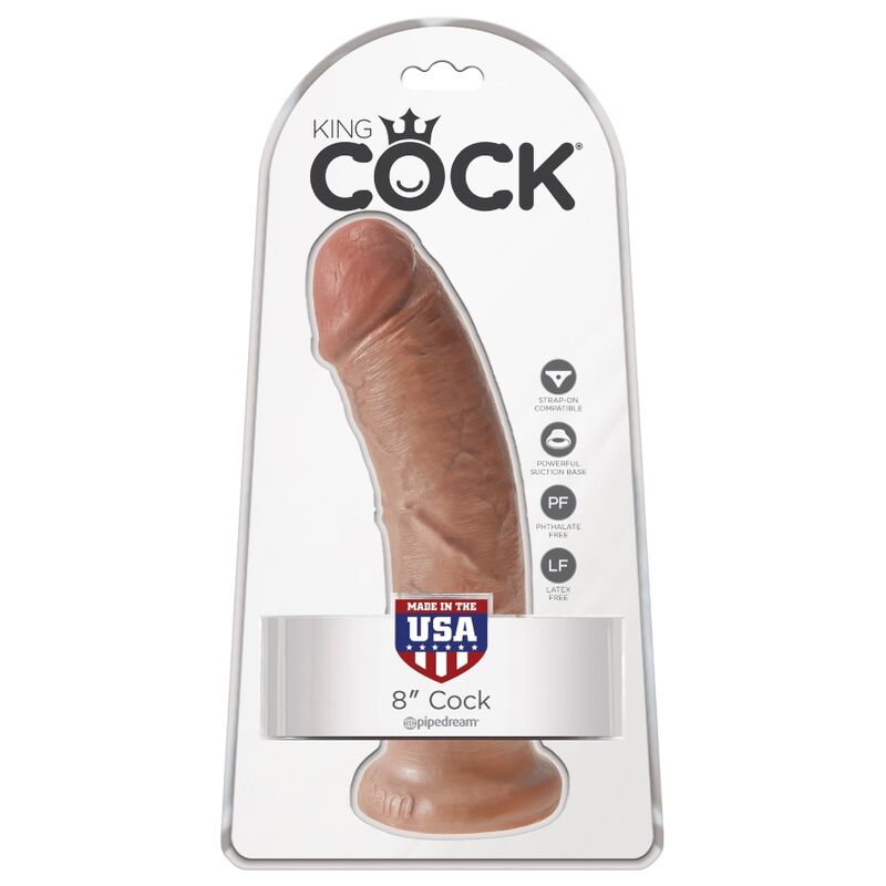 KING COCK - PENE REALÍSTICO 19.5 CM CARAMELO – Bild 6