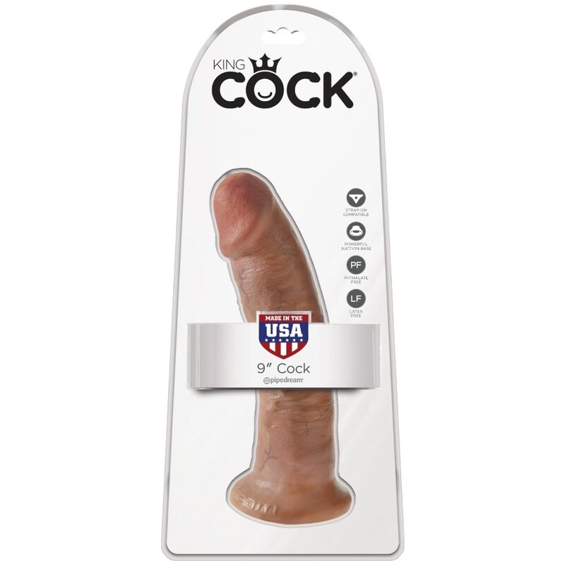 KING COCK - PENE REALÍSTICO 21.7 CM CARAMELO – Bild 6