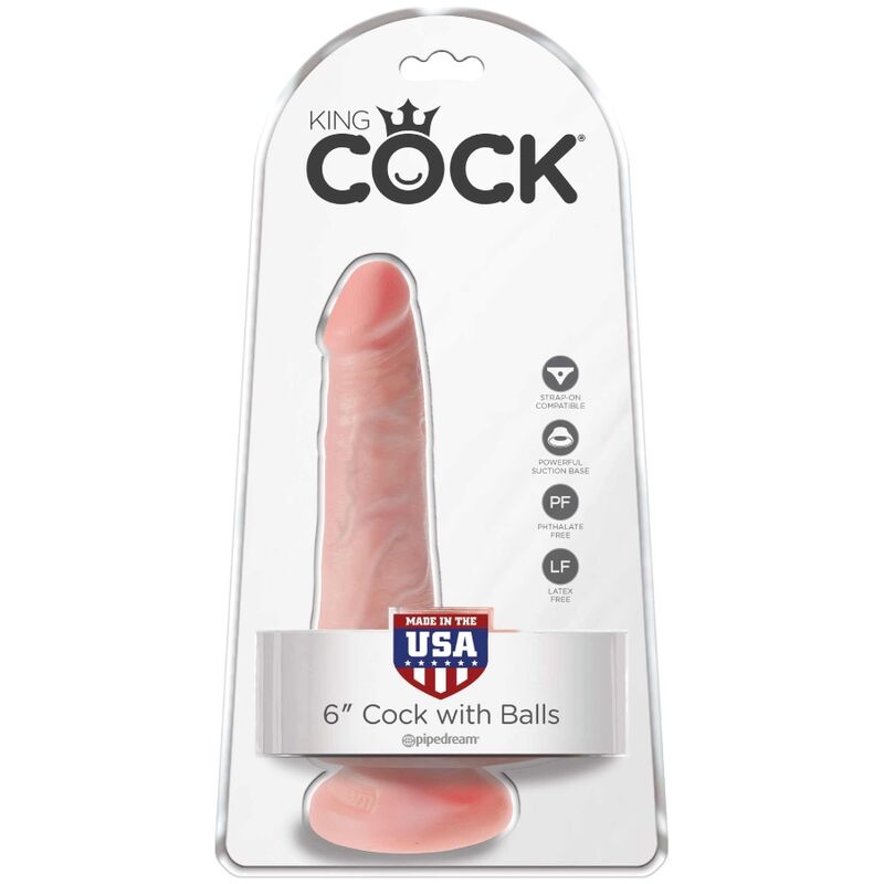 KING COCK - PENE REALÍSTICO CON TESTÍCULOS 13.5 CM NATURAL – Bild 6