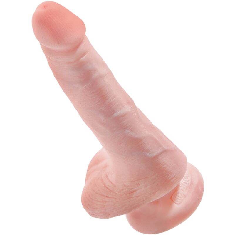 KING COCK - PENE REALÍSTICO CON TESTÍCULOS 13.5 CM NATURAL – Bild 3