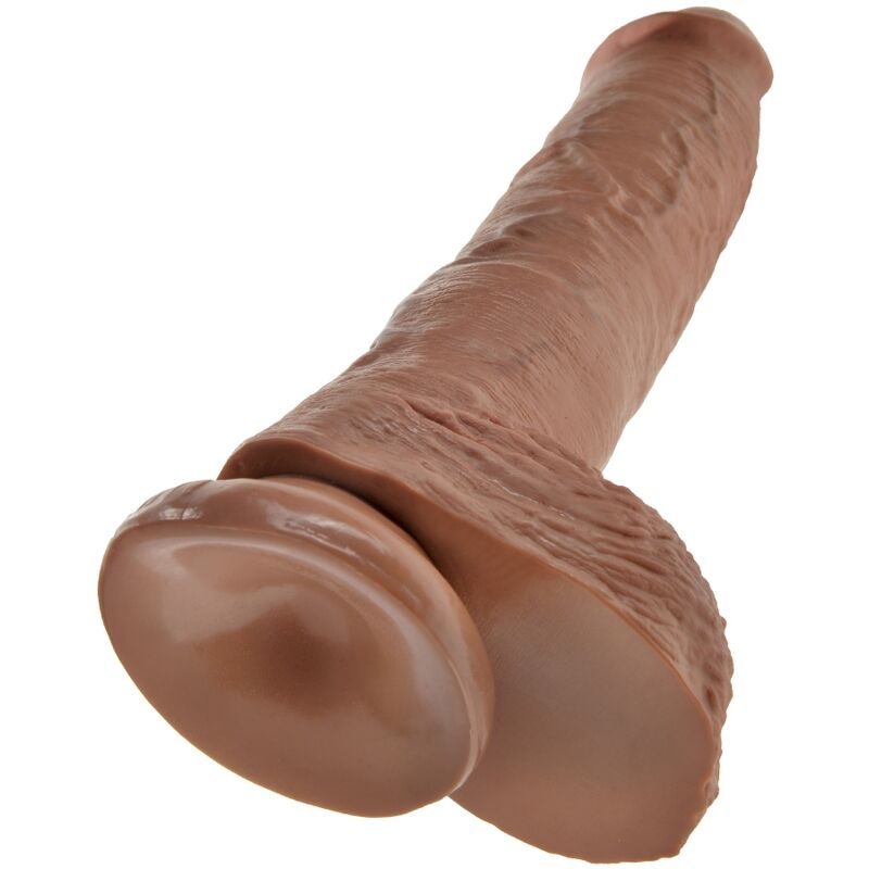 KING COCK - PENE REALÍSTICO CON TESTÍCULOS 19.8 CM CARAMELO – Bild 4