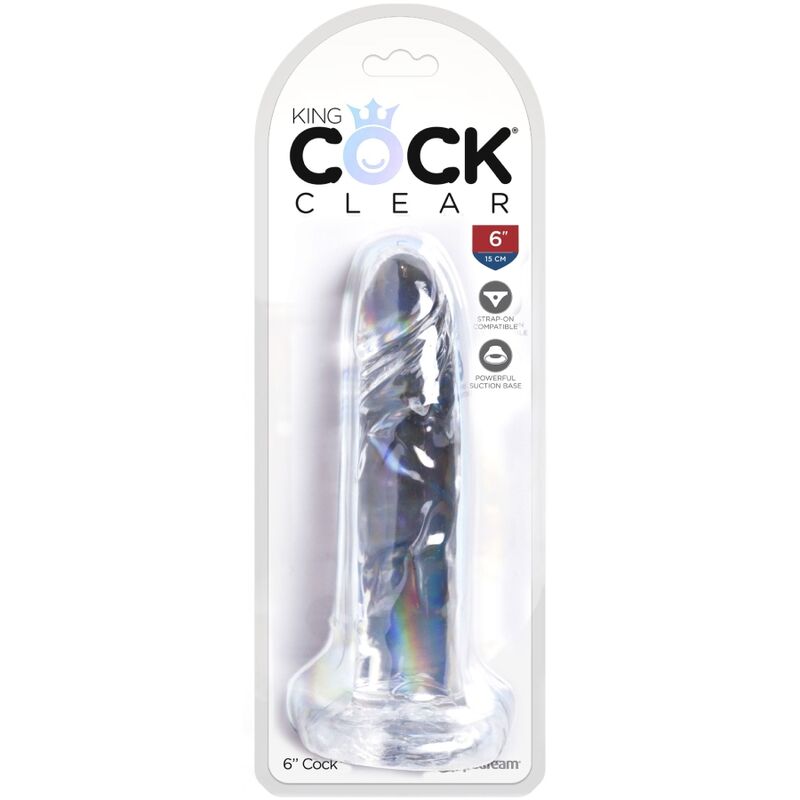 KING COCK - CLEAR PENE REALÍSTICO 15.5 CM TRANSPARENTE – Bild 4