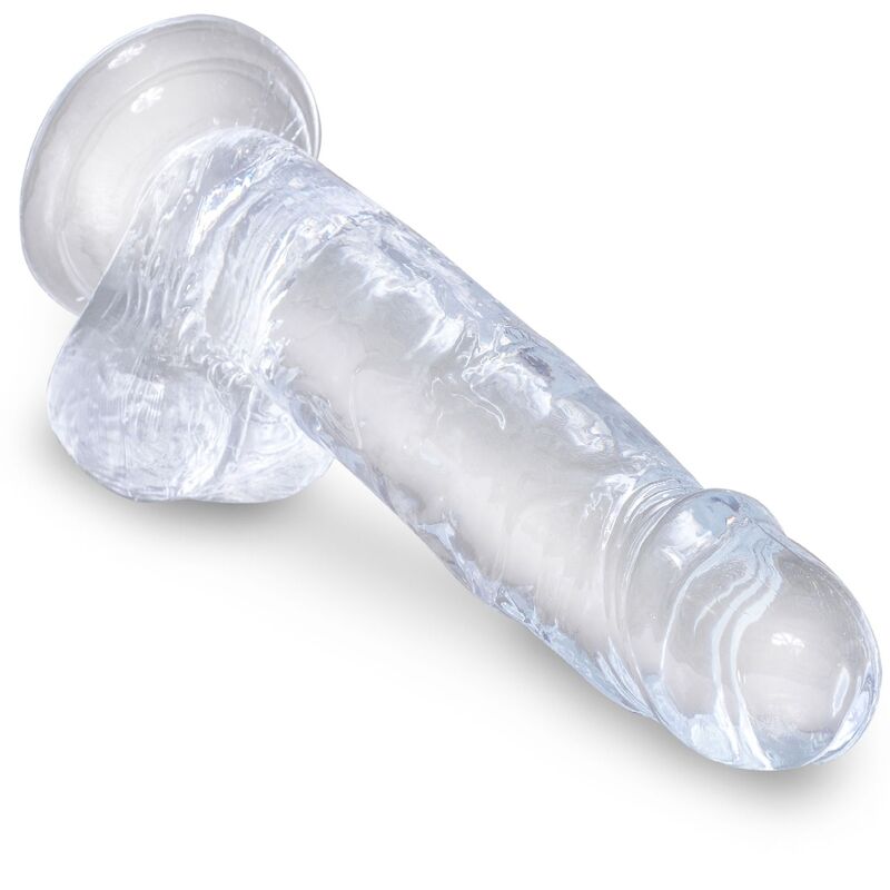 KING COCK - CLEAR PENE REALÍSTICO CON TESTÍCULOS 15.2 CM TRANSPARENTE – Bild 3