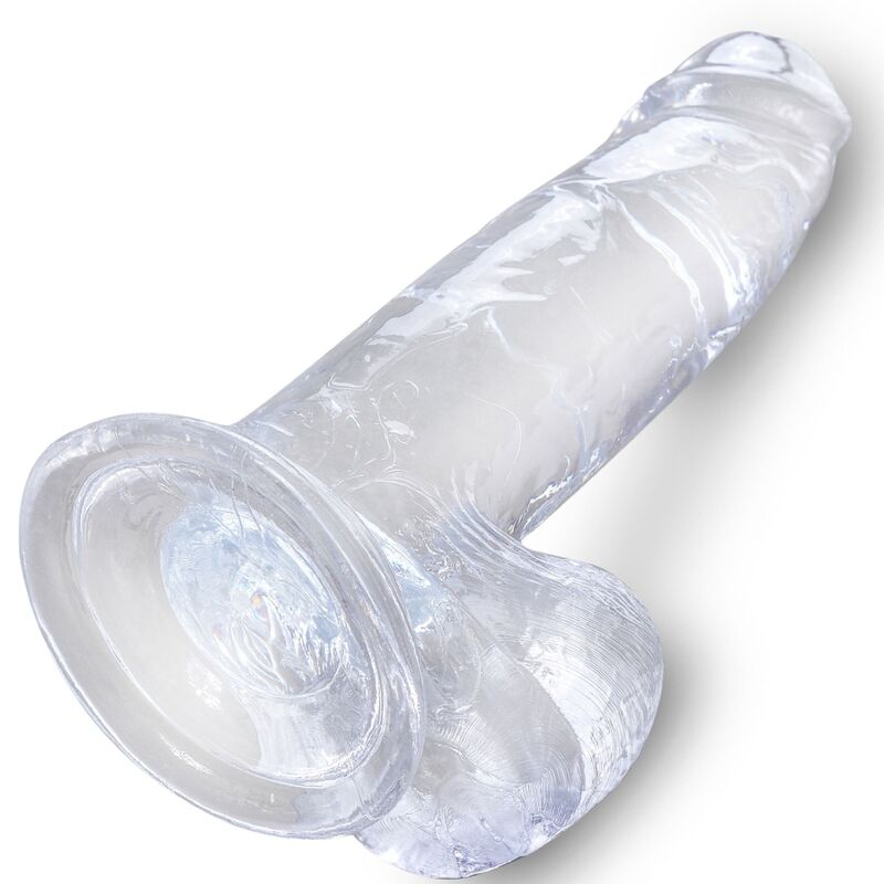 KING COCK - CLEAR PENE REALÍSTICO CON TESTÍCULOS 15.2 CM TRANSPARENTE – Bild 4