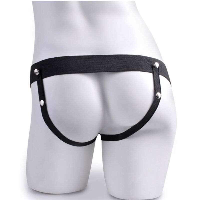 FETISH FANTASY SERIES - ARNÉS AJUSTABLE CONTROL REMOTO PENE REALÍSTICO CON TESTÍCULOS RECARGABLE Y VIBRADOR 15 CM – Bild 3