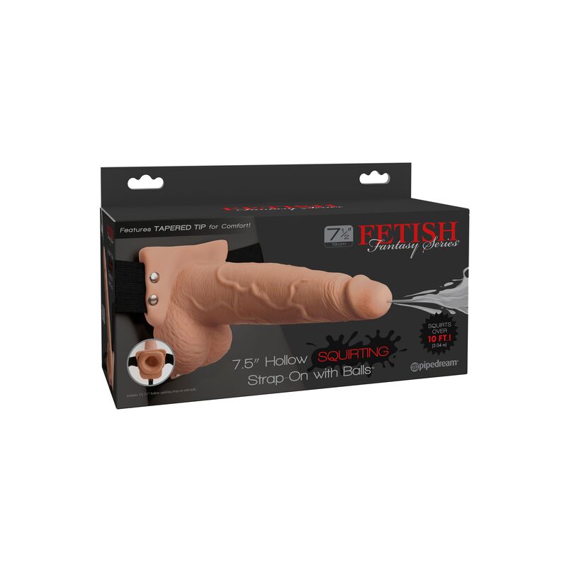 FETISH FANTASY SERIES - ARNÉS AJUSTABLE PENE REALÍSTICO CON TESTÍCULOS SQUIRTING 19 CM – Bild 5