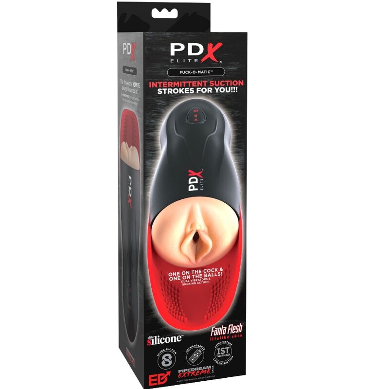 PDX ELITE - MASTURBADOR STROKER FUCK-O-MATIC VAGINA DOBLE VIBRACIÓN PENE & TESTÍCULOS – Bild 3
