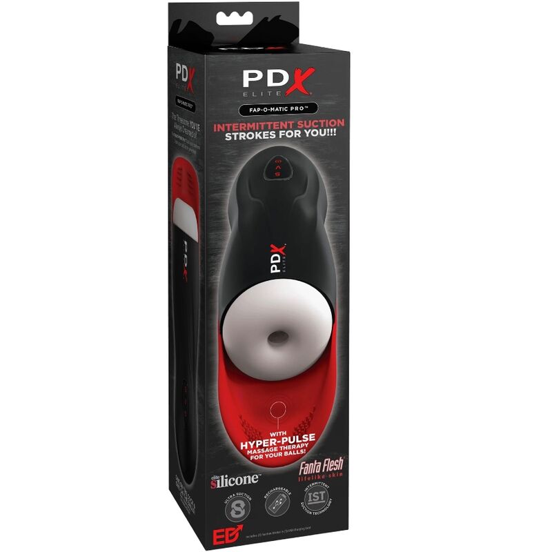 PDX ELITE - MASTURBADOR STROKER FAP-O-MATIC PRO CON BASE PARA TESTÍCULOS – Bild 3