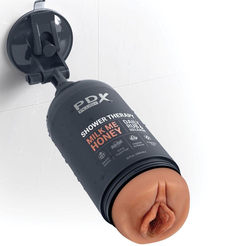 PDX PLUS - MASTURBADOR STROKER DISEÑO DISCRETO DE BOTE CHAMPU MILK ME HONEY CARAMELO – Bild 5
