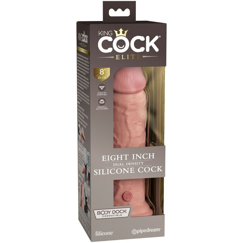 KING COCK - ELITE REALISTISCHER SILIKONDILDO 20.3 CM – Bild 4