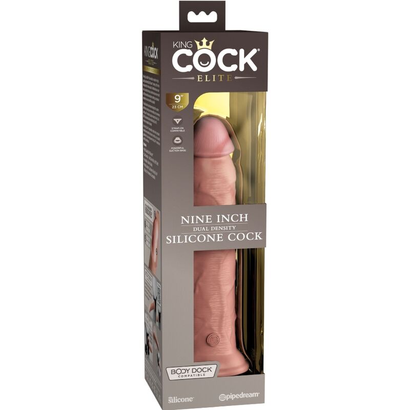 KING COCK - ELITE REALISTISCHER SILIKONDILDO 23 CM – Bild 4