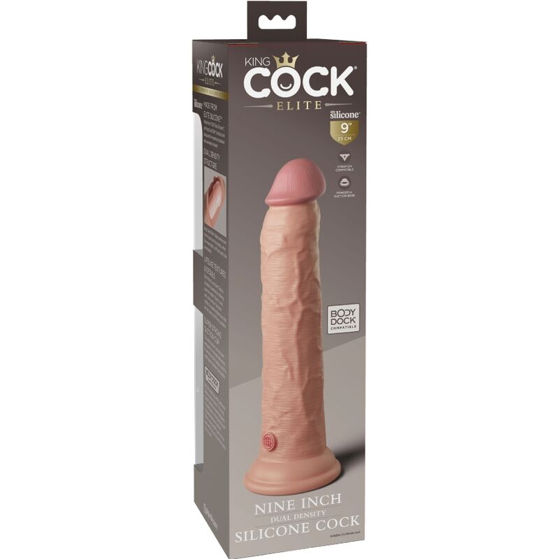 KING COCK - ELITE REALISTISCHER SILIKONDILDO 23 CM – Bild 5