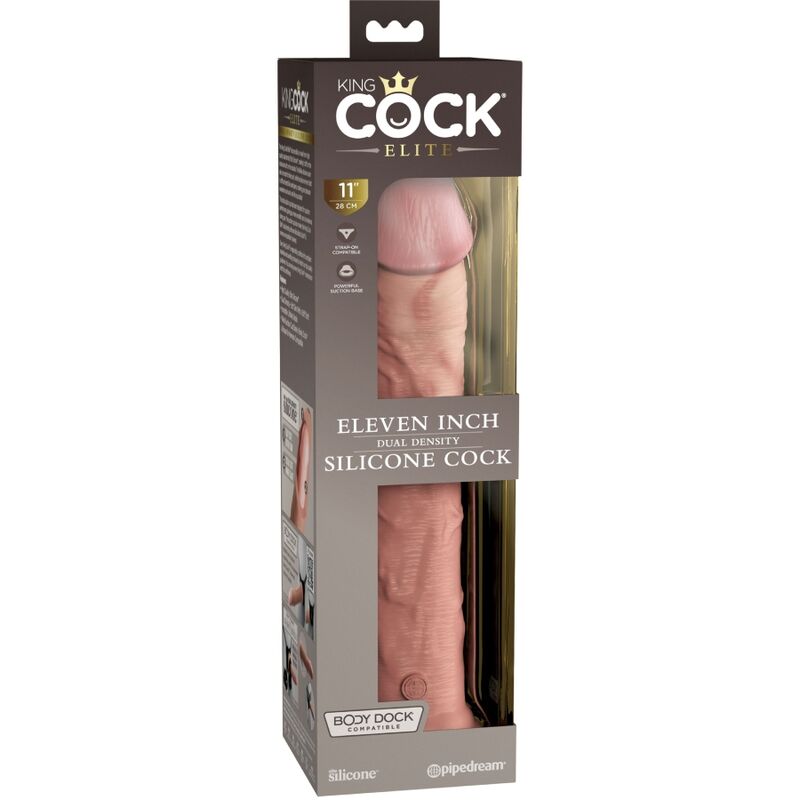 KING COCK - ELITE REALISTISCHER SILIKONDILDO 28 CM – Bild 3