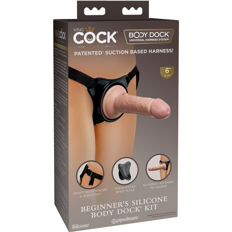 KING COCK - ELITE VERSTELLBARES GURT MIT DILDO 15.2 CM FÜR ANFNGER – Bild 4
