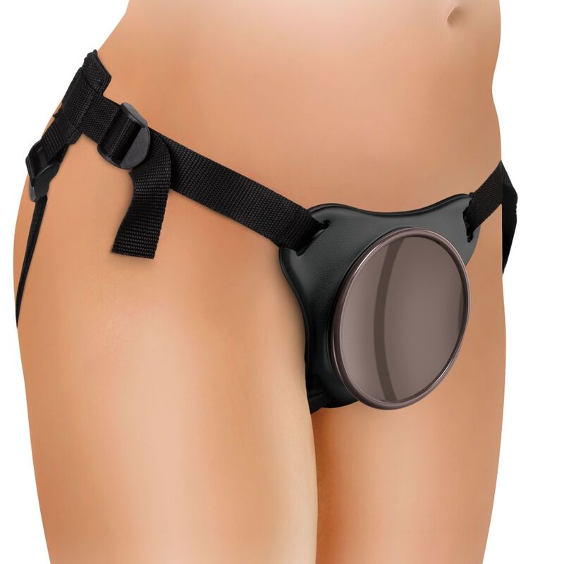 KING COCK - ELITE DELUXE VERSTELLBARES HARNESS-KIT RING MIT HODEN & DILDO 20.3 CM – Bild 8