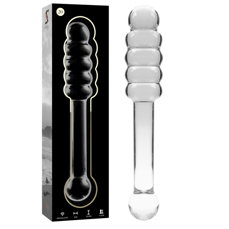 NEBULA SERIES BY IBIZA - MODELO 20 DILDO CRISTAL TRANSPARENTE 20.5 CM -O- 3 CM – Bild 2