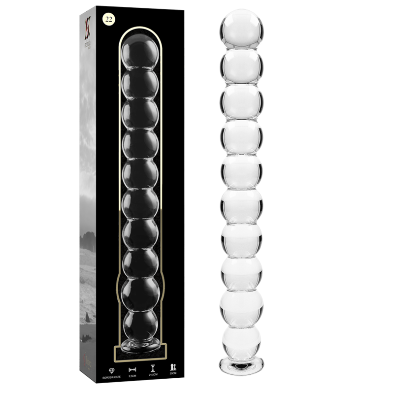 NEBULA SERIES BY IBIZA - MODELO 22 DILDO CRISTAL TRANSPARENTE 21.5 CM -O- 2.5 CM – Bild 2