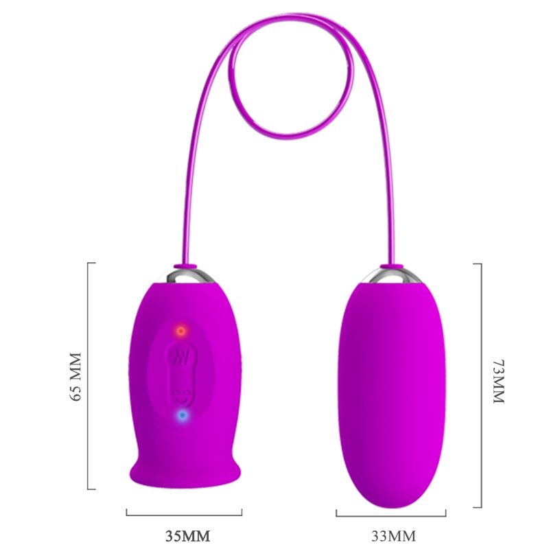 PRETTY LOVE - DAISY DUAL EGG WIEDERAUFLADBARER VIBRATOR LILA – Bild 6