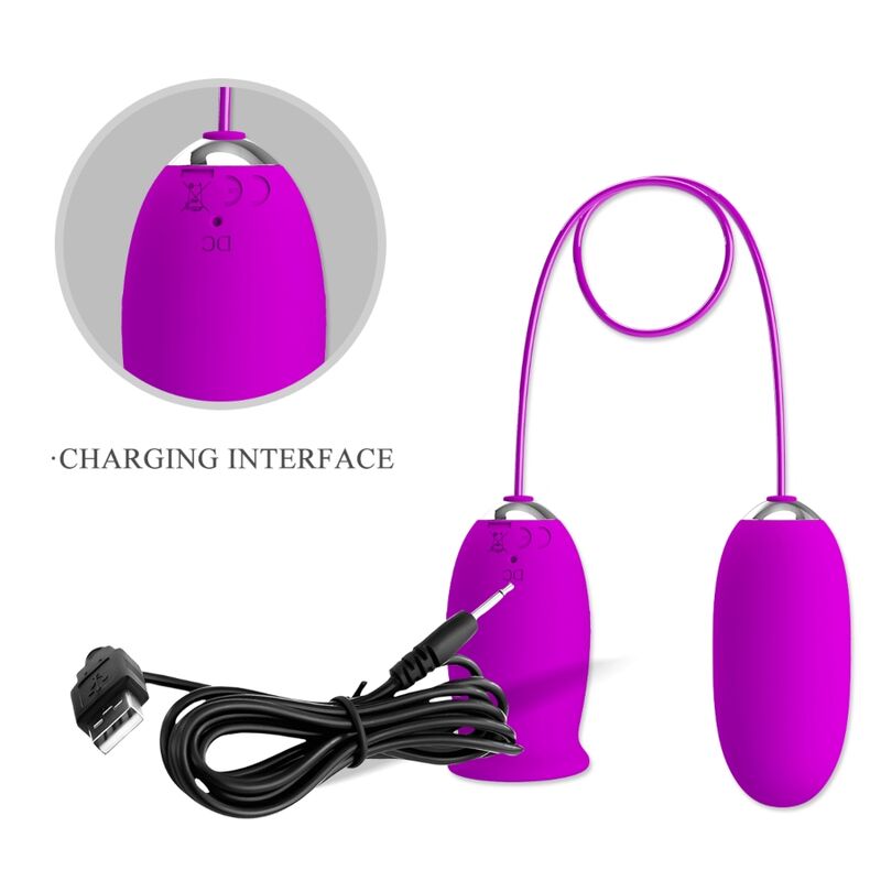 PRETTY LOVE - DAISY DUAL EGG WIEDERAUFLADBARER VIBRATOR LILA – Bild 8