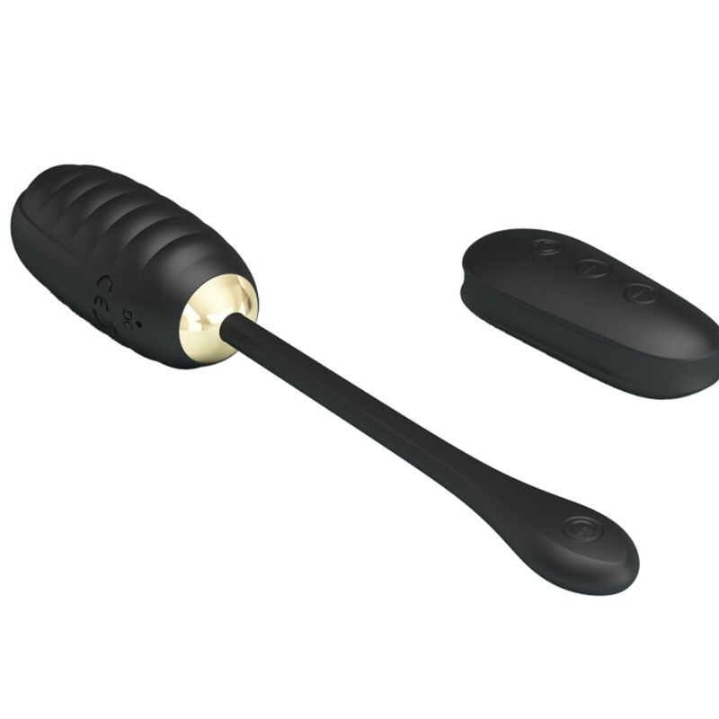 PRETTY LOVE - DOREEN LUXURY WIEDERAUFLADBARES VIBRIERENDES EI SCHWARZ MIT FERNBEDIENUNG – Bild 4