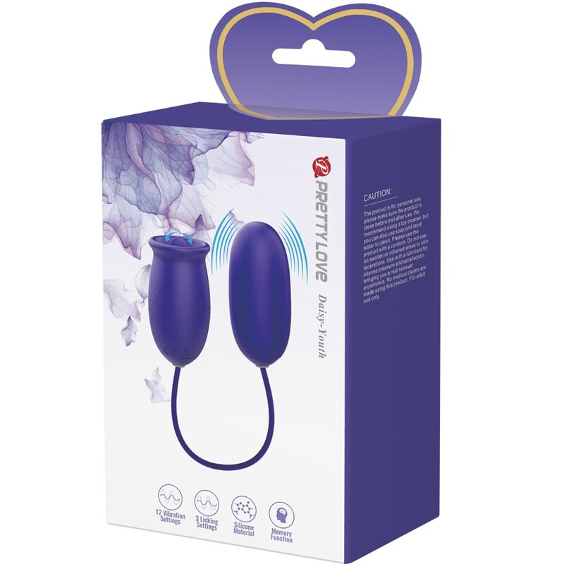 PRETTY LOVE - DAISY YOUTH VIOLET WIEDERAUFLADBARER VIBRATOR-STIMULATOR – Bild 5