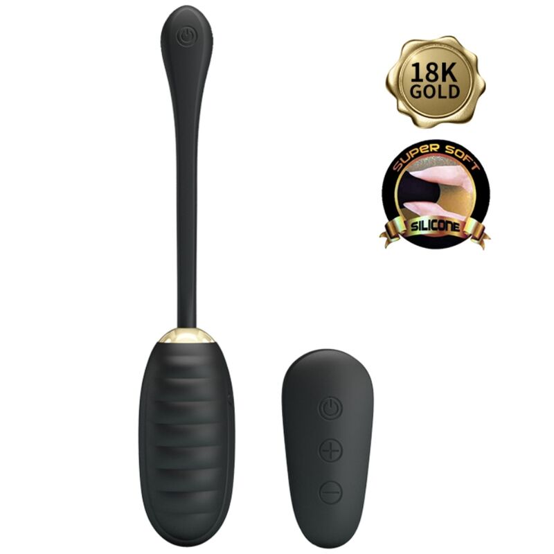 PRETTY LOVE - DOREEN LUXURY WIEDERAUFLADBARES VIBRIERENDES EI SCHWARZ MIT FERNBEDIENUNG – Bild 3