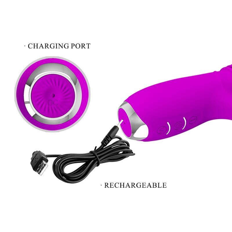 PRETTY LOVE - DOROTHY PURPLE WIEDERAUFLADBARER KANINCHENVIBRATOR – Bild 7