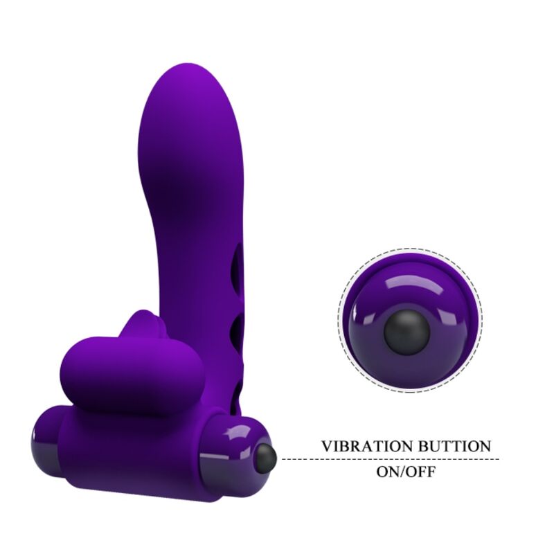 PRETTY LOVE - ORLANDO PURPLE VIBRATOR FINGERHÜLLE – Bild 5
