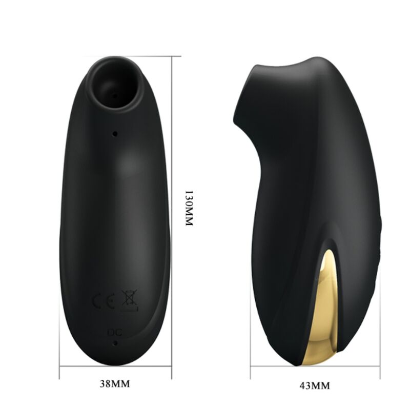 PRETTY LOVE - LUXUS-WIEDERAUFLADBARER SAUGMASSAGER SCHWARZ – Bild 4
