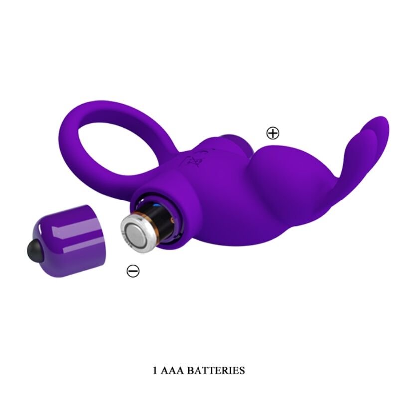 PRETTY LOVE - VIBRATORRING I KANINCHEN FÜR LILA PENIS – Bild 5