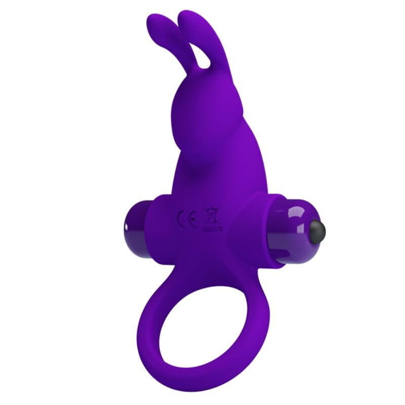 PRETTY LOVE - VIBRATORRING I KANINCHEN FÜR LILA PENIS – Bild 4