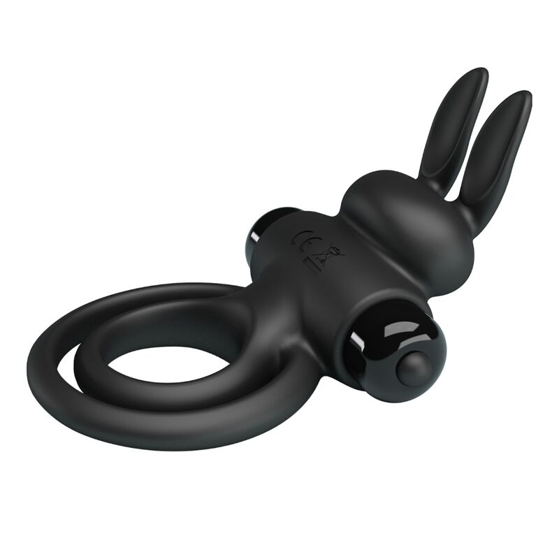 PRETTY LOVE - VIBRATOR III KANINCHENRING FÜR SCHWARZEN PENIS – Bild 5