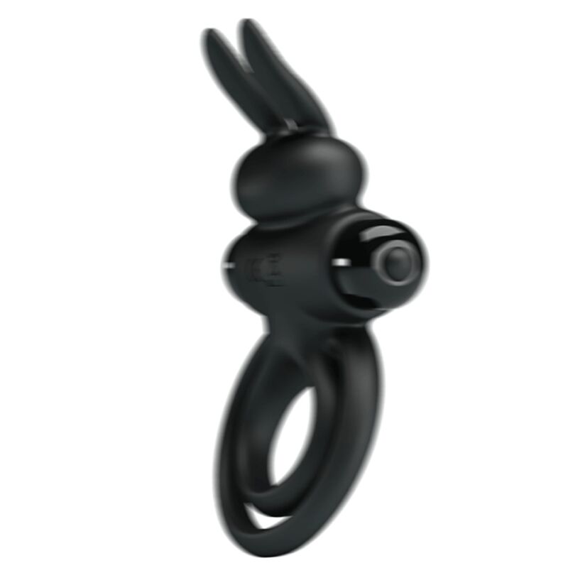 PRETTY LOVE - VIBRATOR III KANINCHENRING FÜR SCHWARZEN PENIS – Bild 4