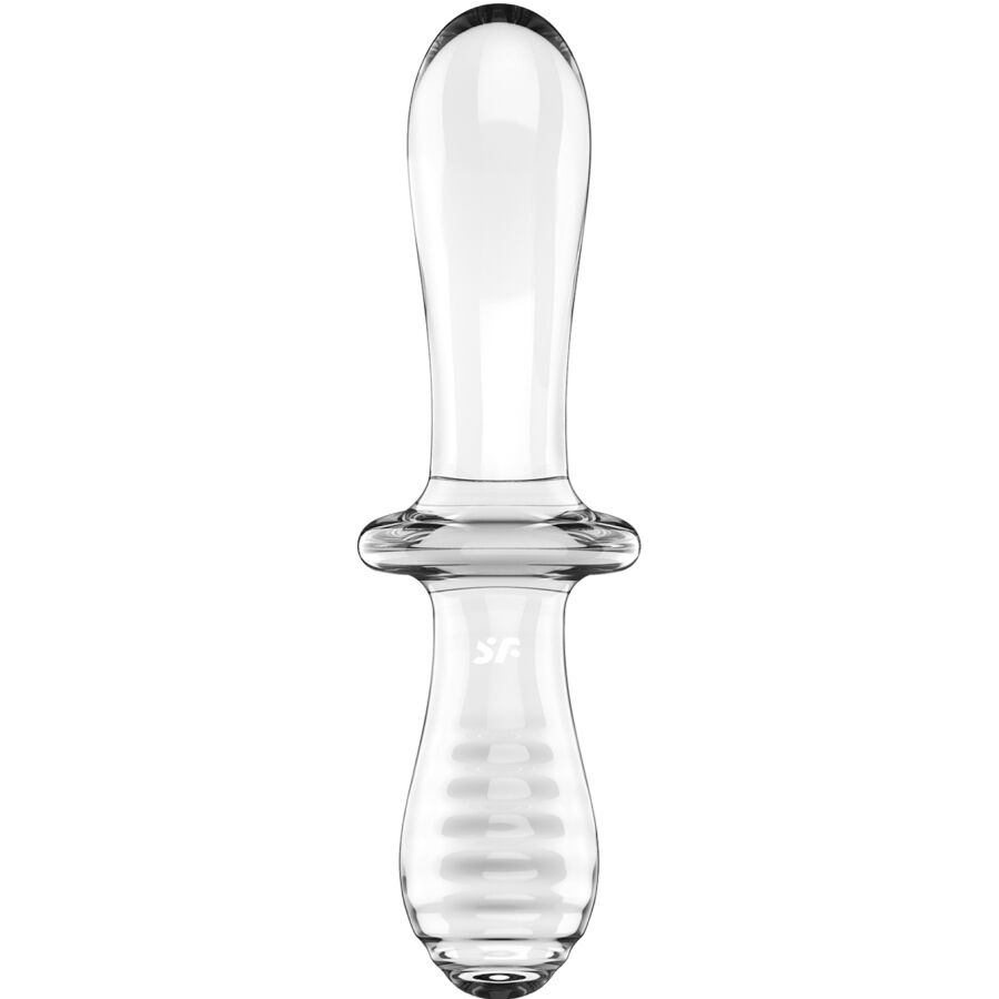 SATISFYER - DOUBLE CRYSTAL DILDO TRANSPARENTE – Bild 4