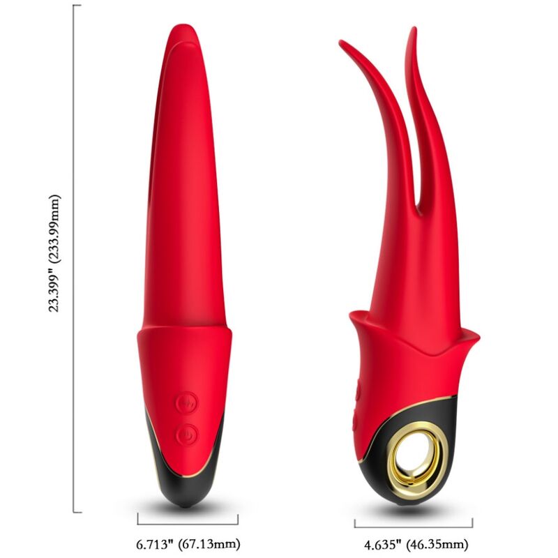 ARMONY - SHADOW VIBRATOR DOPPELKOPF TEASING ROT – Bild 3