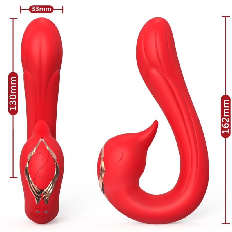 ARMONY - DELFIN VIBRATOR MULTIPOSITION & WÄRMEEFFEKT ROT – Bild 3