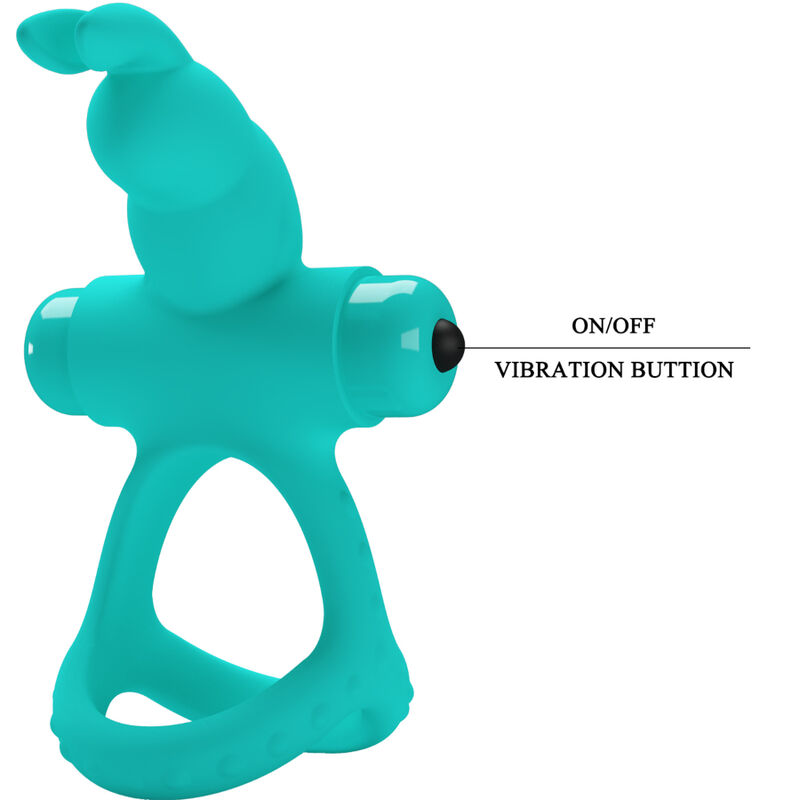 PRETTY LOVE - FIGGY GREEN RABBIT VIBRATORRING – Bild 6