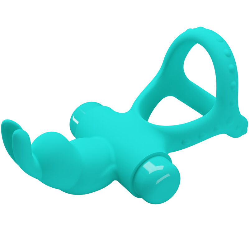 PRETTY LOVE - FIGGY GREEN RABBIT VIBRATORRING – Bild 5