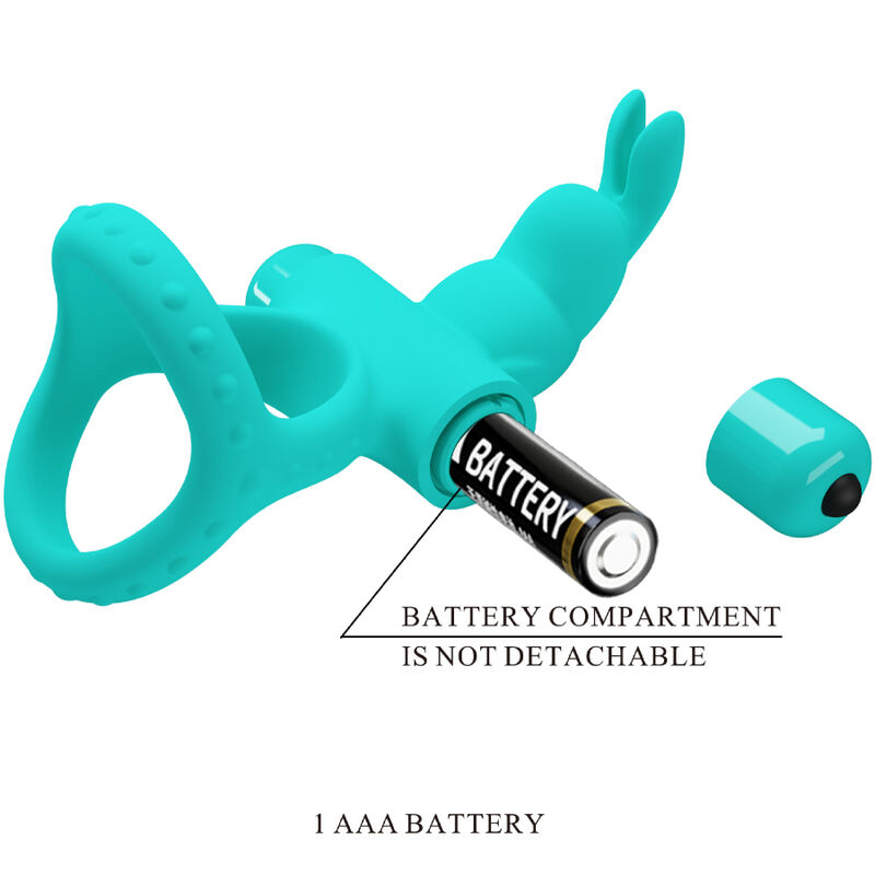 PRETTY LOVE - FIGGY GREEN RABBIT VIBRATORRING – Bild 3