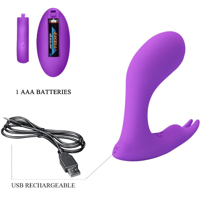 PRETTY LOVE - IDABELLE VIBRATION & PULSATION FERNBEDIENUNG VIOLETT – Bild 4