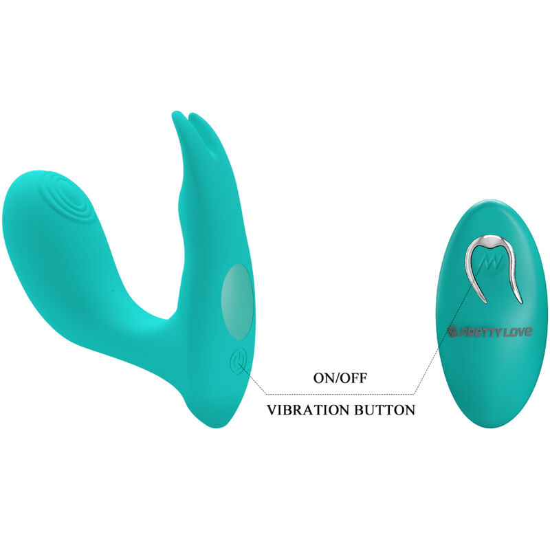 PRETTY LOVE - IDABELLE VIBRATION & PULSATION FERNBEDIENUNG BLAU – Bild 3