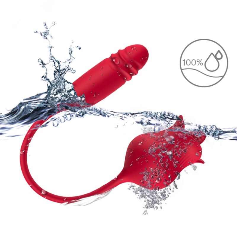 ARMONY - ROSELIP LECKT VIBRIERENDEN CLIT UND VIBRATOR ROT – Bild 4