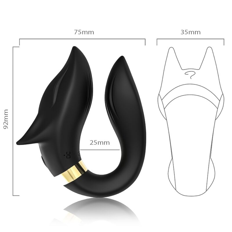 ARMONY - FOX VIBRATOR FÜR PAARE MIT FERNBEDIENUNG SCHWARZ – Bild 3