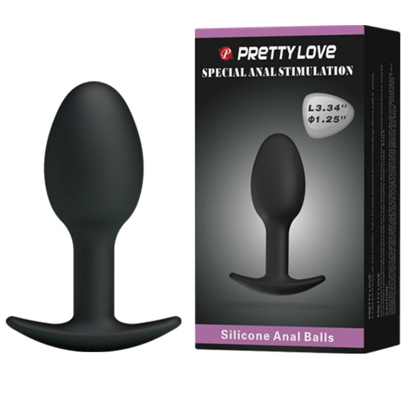 PRETTY LOVE - SILIKON ANALPLUG 6.5 CM SCHWARZ – Bild 2