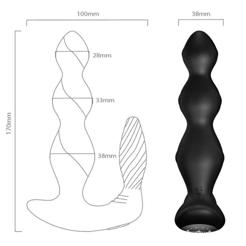 ARMONY - MANFUN VIBRATOR & STIMULATOR ANAL PLUG FERNBEDIENUNG SCHWARZ – Bild 4