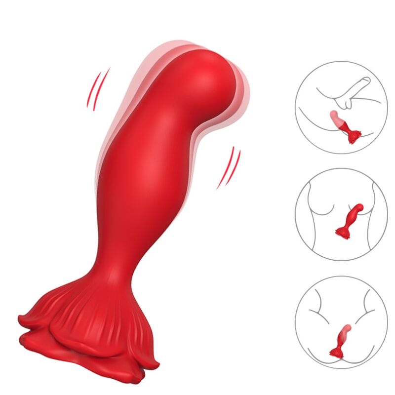 ARMONY - ROSA VIBRATOR & ANALPLUG FERNBEDIENUNG ROT – Bild 3
