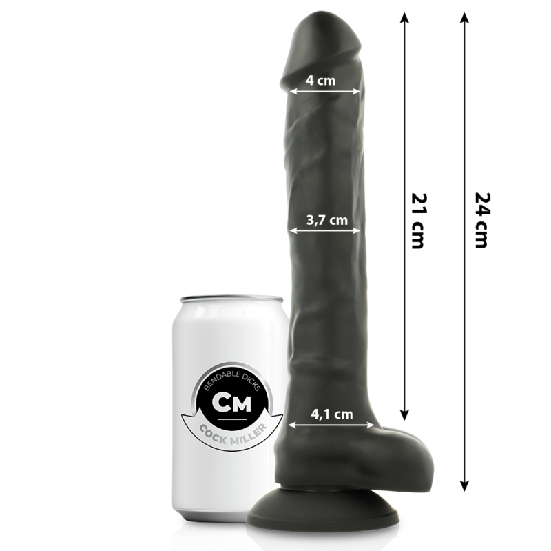 COCK MILLER - DILDO REALÍSTICO SILICONA DENSITY ARTICULABLE 24 CM – Bild 2