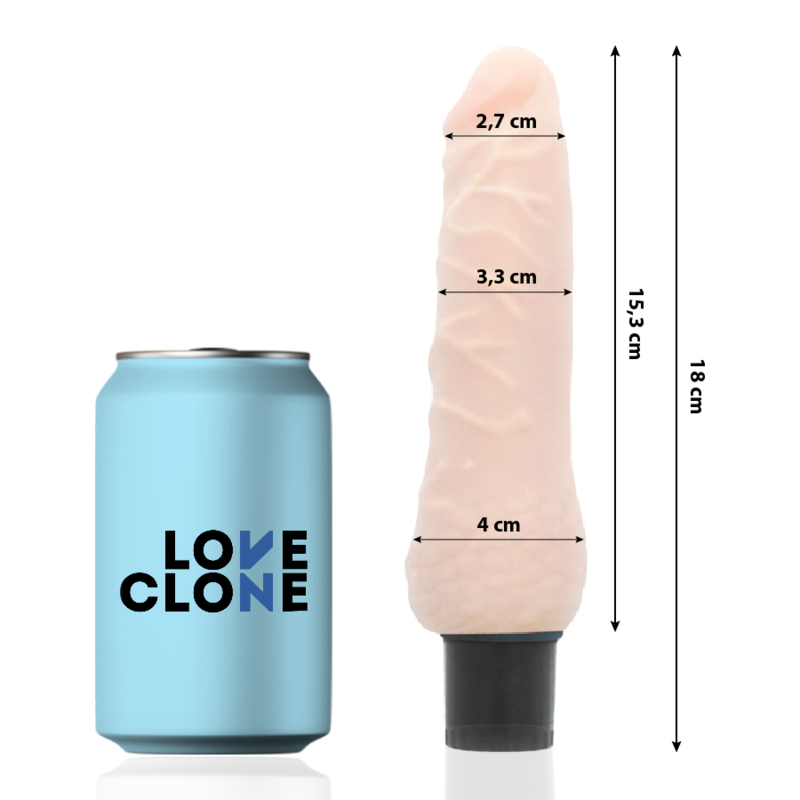 LOVECLONE - SVEN VIBRADOR REALÍSTICO SELF LUBRICATION 18.5 CM -O- 3.3 CM – Bild 2
